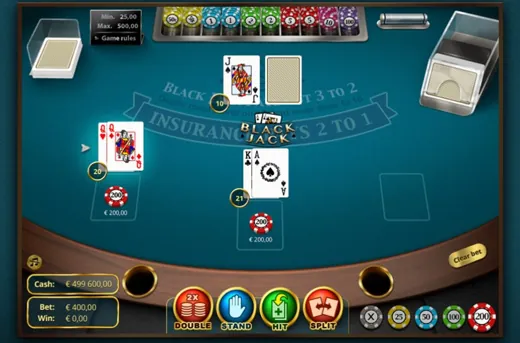 Live blackjack